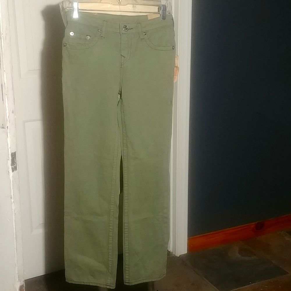 True Religion Green Jeans